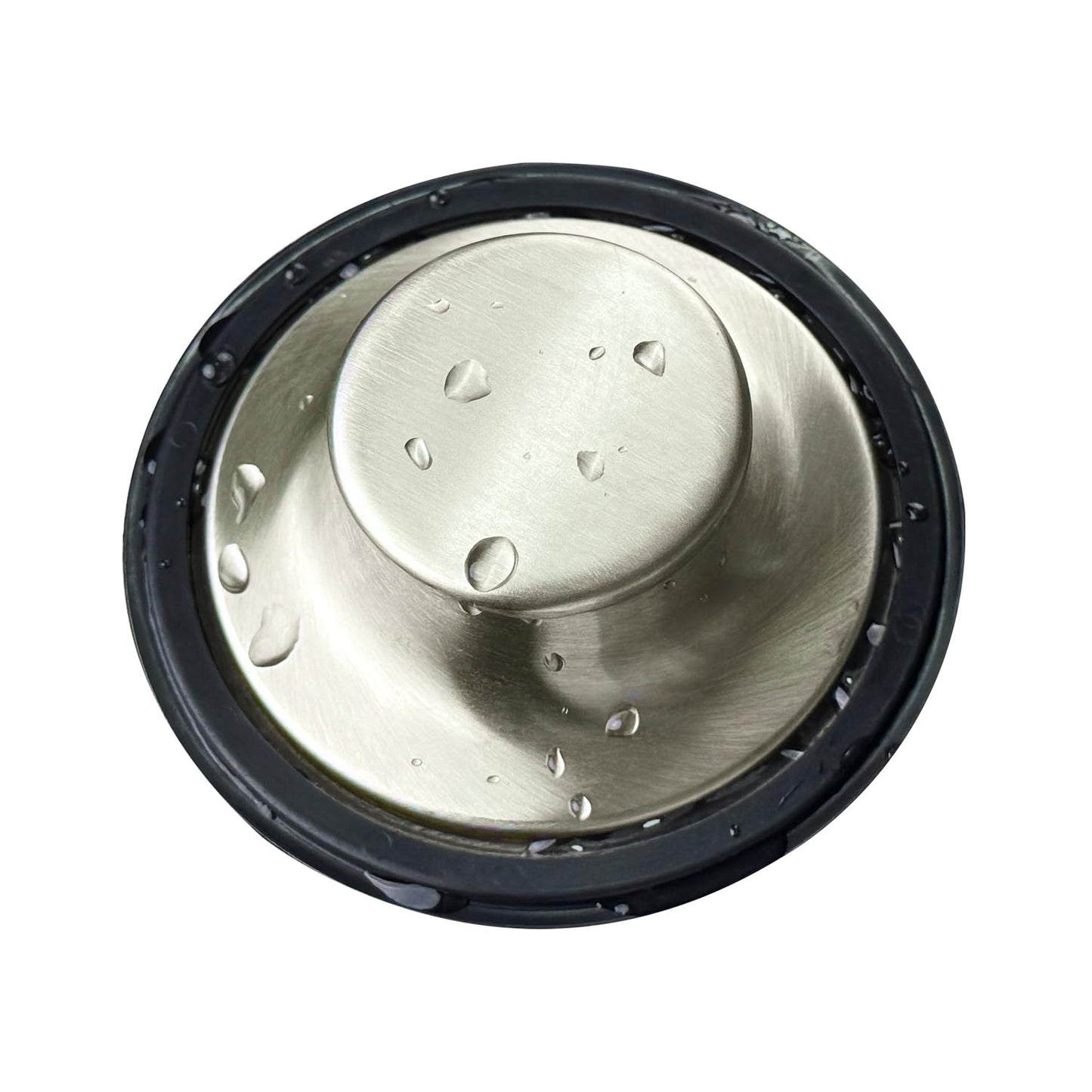 Kitchen Sink Stopper for Garbage Disposal Stainless Steel Sink Drain Plug Cover for InSinkErator Waste King, Whirlpool, and More, Fits Standard Kitchen Sink Size of 3 1/2 Inch Brushed
