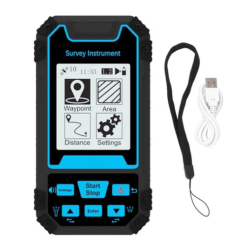 Land Meter Survey Meter, Handheld Surveyor Area Measuring Tool GNSS with 2.4in Screen, Area Surveying Equipment Instrument for Outdoor Distance