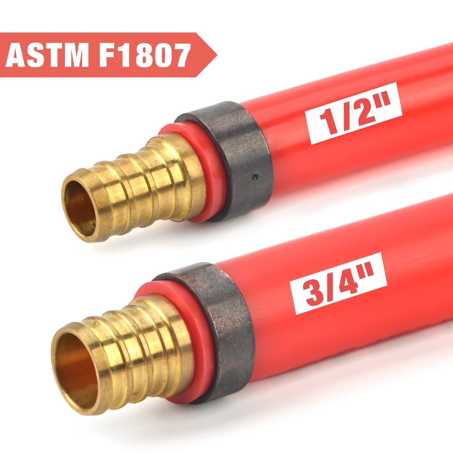 IWISS Combo Angle Head Pex Pipe Plumbing Crimping Tool for Copper Crimp Jaw Sets 1/2" & 3/4" with Go/No-Go Crimp Gauge