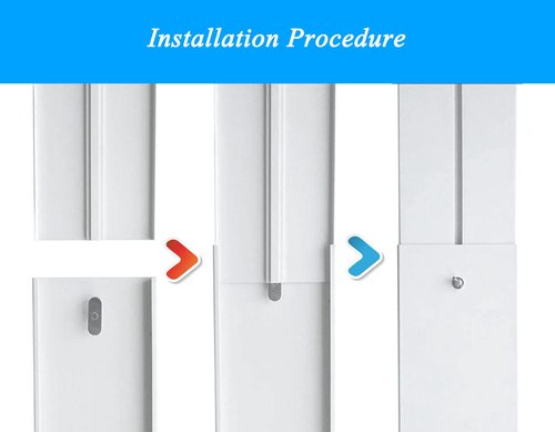 Portable Air Conditioner Window Seal Kit with Coupler,Adjustable Vertical/Horizontal Sliding Window Plate for AC Unit, AC Window Vent Kit Suitable for 5.9”AC Exhaust Hose
