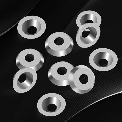 16mm Round Carbide Inserts for Woodturning, Indexable Tungsten Carbide Cutter Inserts Set fits for DIY Woodworking Wood Lathe Turning Finisher Hollower Tools with Screws 10pcs (M6*10)