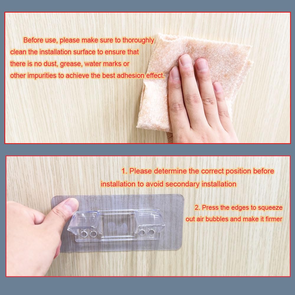 18 Pieces Large Size Adhesive Shelf Bracket, Double Row Thickened and Reinforced Design Shelf Support Pegs for Shelves Kitchen Cabinet Book Closet