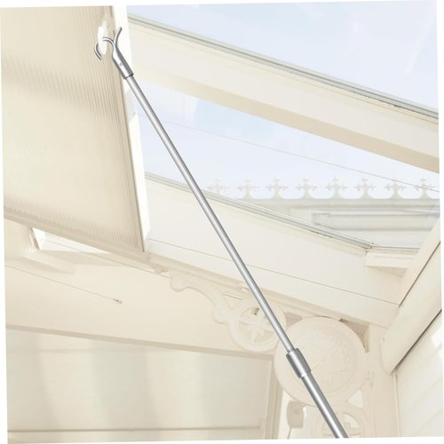 Heidouse Window Pole Opener, 13-24 Inch Telescopic Loft Ladder Pole with Hook, Lightweight Aluminium Alloy Vertical Blinds Wand