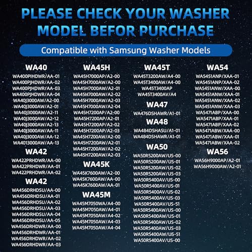 Pulluty DC97-16350U Washer Suspension Rods (Upgraded) for Samsung WA50R5200AW/US, WA50R5400AV/US & More