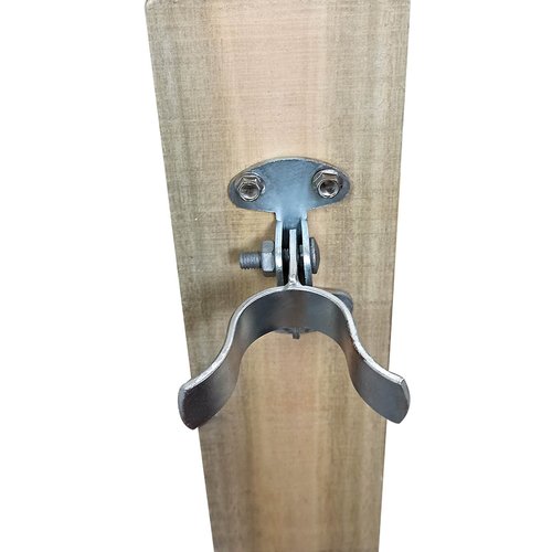 1-3/8" Flat Back Wall Mount Fork Gate Latch - Gate Latch Hardware with Screws or Lag Bolt for Gate Frames, Easily Mounts to Wooden Gate Post or Wall