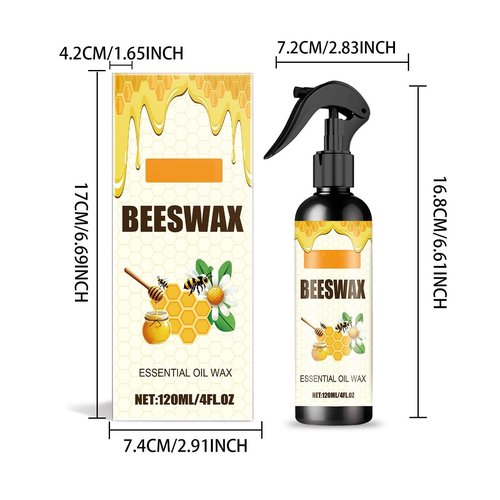 WenFeng Beeswax Spray Furniture Polish,Natural Beeswax Care Spray & Restorer,Bees Wax Polish For Living Room,Kitchen and Wooden Furniture Floors (2PCS)