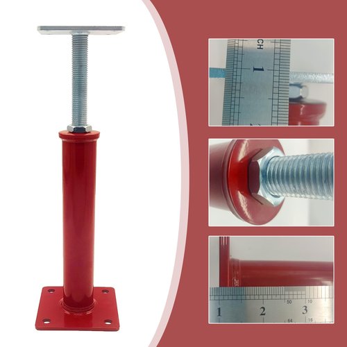 4 Pack House Floor Jack,Hand Jacks for Lifting and Leveling,11.8" - 16" Adjustable Height Range,Load Capacity Up to 11000 lb(Each),Telescoping Jack for Temporary Support
