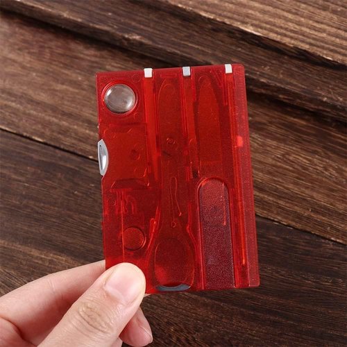 Black 12 in 1 Pocket Credit Card Outdoor Survival Multi Card Multi Tool EDC Tool Gear Multitools and Accessories, Multitools