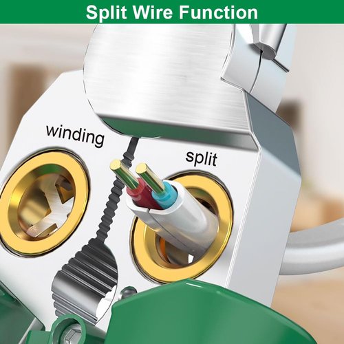 8 in 1 Wire Stripper with Voltage Tester, 2025 New Multifunctional Plier Tools, Foldable Wire Stripper Electrical Pliers for Cutting and Pulling Pliers, Durable Crimping Tool for Home Repair (1pcs)