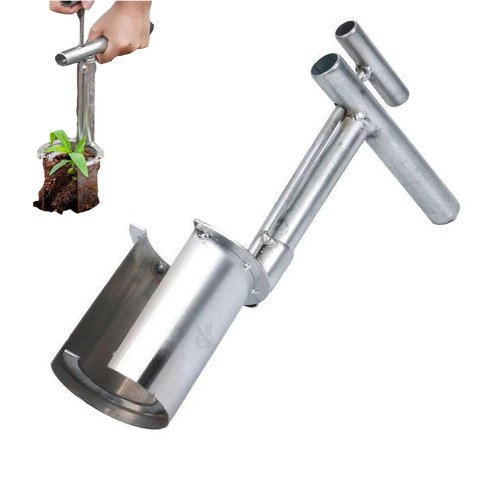 Bulb Planter Tool, 2025 New Gardening Tools Bulb Transplanter, Stainless Steel Seed Planting Tools, Plant and Fruit Tree Seedling Transplanter Hand Digging Garden Tools (1)