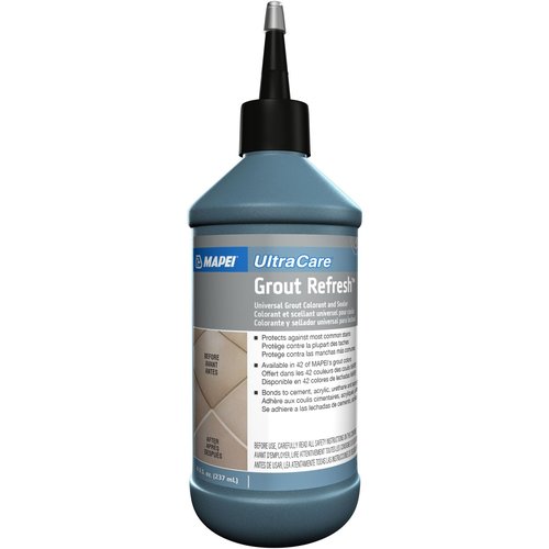 MAPEI UltraCare Grout Refresh, Universal Grout Colorant & Sealer, 8 oz Bottle – Easy Grout Restoration & Protection, 5015 Bone