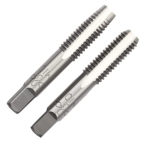 Aceteel M10 X 1.5 Metric Hand Tap, Right Hand M10 X 1.5mm Threading Hand Tap 1Pair