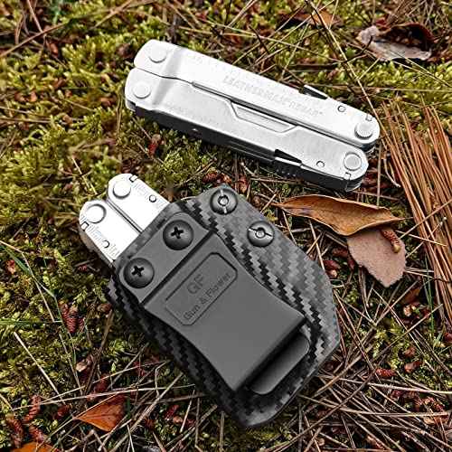 Carbon Fiber Multitool Sheath for LEATHERMAN Wave & Wave Plus, Fits for LEATHERMAN Wave & Wave Plus Sheath Pouch Case Holster, Multi-Tool Not Included