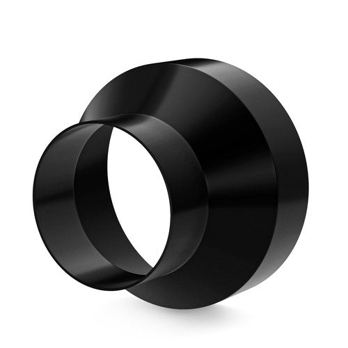 4 to 3 Inch Duct Reducer, Hon&Guan Galvanized Steel Duct Increaser 4 to 3 Duct Reducer for 3/4 Inch Duct, Inline Duct Fan, Grow Tent Ventilation System-Black.