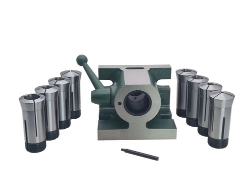 5c Horizontal/Vertical Workholding Collet Fixture with 8PC 5c Collet set for Milling,Drilling,Grinding, CNC.