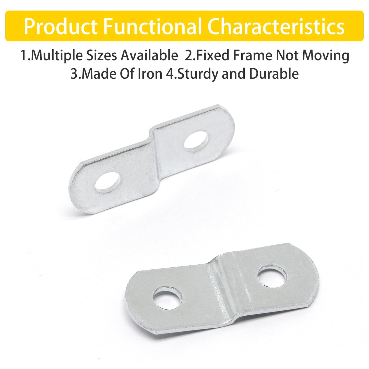 GDFYMI Offset Clips for Picture Framing, Z-Shape Canvas Mounting Clips with Mounting Hole, with Screws (20pcs, 2mm)