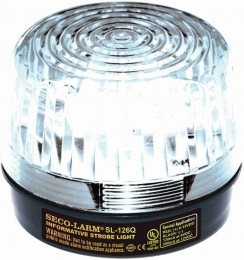 Seco-Larm Enforcer Xenon Strobe Light, 24VDC, Clear Lens (SL-126-A24Q/C)