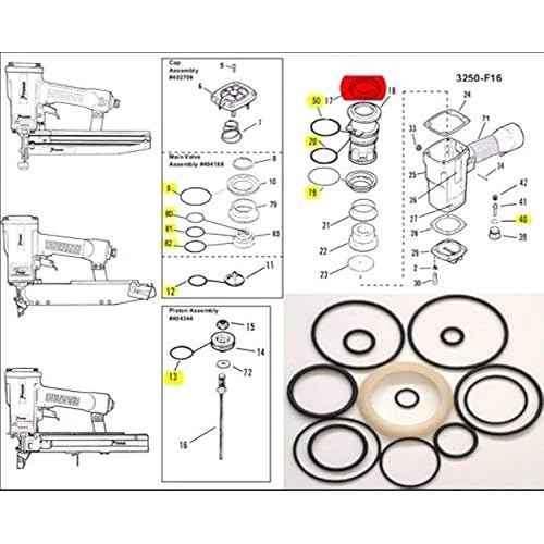 904689 Nailer Head Valve Seal for Porter Cable FN250B FN251