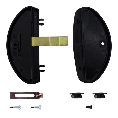 CRL A255 Black Sliding Screen Door Latch and Pull
