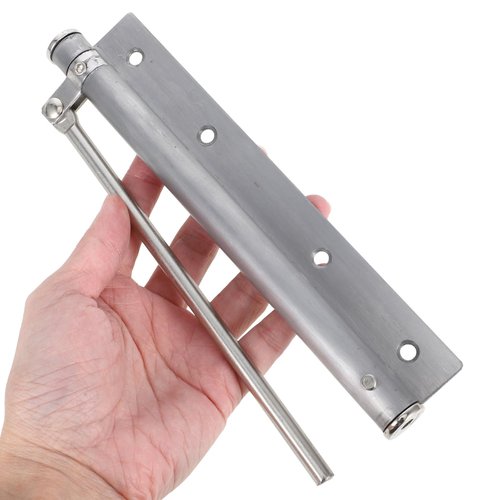 LALAFINA Automatic Door Closer Stainless Steel Residential Door Closure Easy Installation User Friendly Spring Mechanism for Smooth and Safe Operation Convenient Design