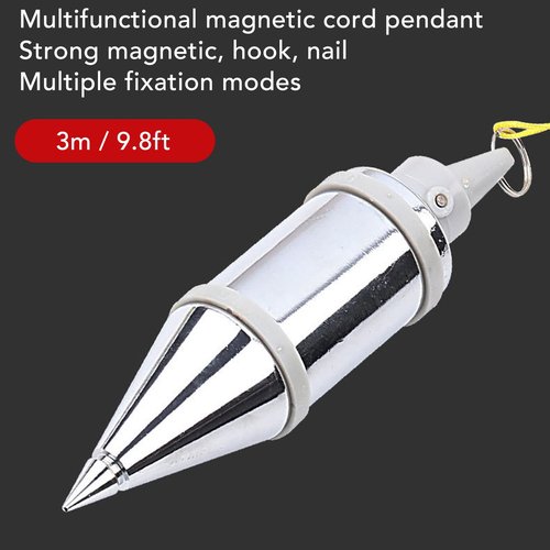 Magnetic Plumb Bob, Alloy Steel Wire Hammer Automatic Hanging Wire Hammer Drop Vertical Measurement Tool for Construction Industry House Decoration