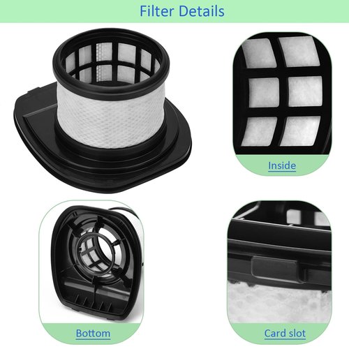 IX140 IX141 IX142 Filters, Lichelete IX141 Filters for Shark Rocket Pet Pro IZ140 IZ140C IZ141C IZ142 UZ145 Stick Vacuums, Part 616FJ140 and 617FJ140, 2 Pack Filter, 4 Pack Foam and Flet Filter Kit