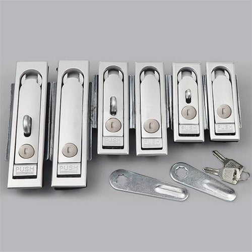 Handle Cabinet Key Lock Zinc Alloy for Bus Truck Car Trunk Electronical Locker Air Box MS213 1Pcs(712-1-1)