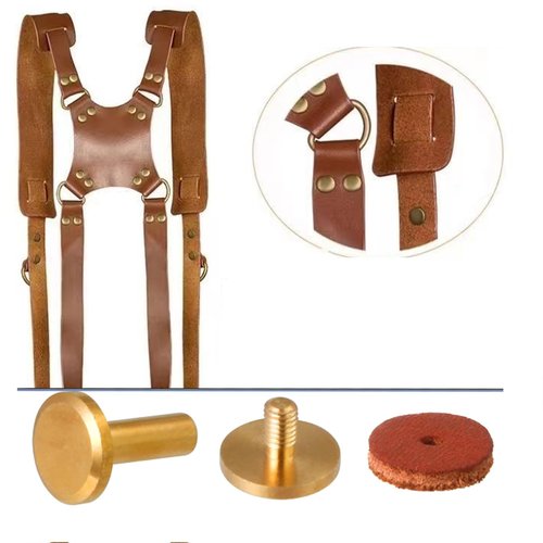 12Pcs Suspender Fastener Kit, Attachment Accessories for Suspender Bag and Occidental Leather Tool Vest