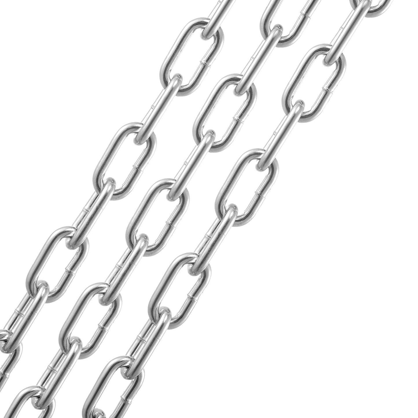 VEVOR Grade 30 Chain 3/16 Inch by 100Ft Length Grade 30 Proof Coil Chain Zinc Plated Grade 30 Chain for Towing Logging Agriculture and Guard Rails