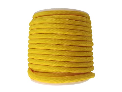 1/4 Inch Polyester Cord 10 Yards Lightweight Rope for Craft (2712 Yellow)
