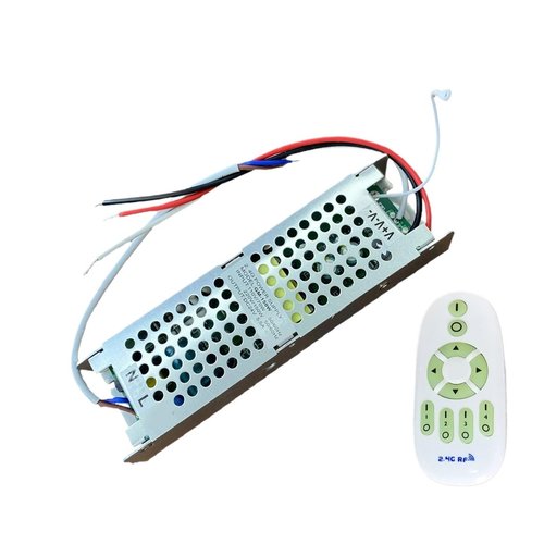 1 Pcs Output 24V 2.4G Remote Control LED Driver 108W 150W Dual Color LED Light Strip Dimming Color Changing Power Supply(150W,AC 110V with Remote)