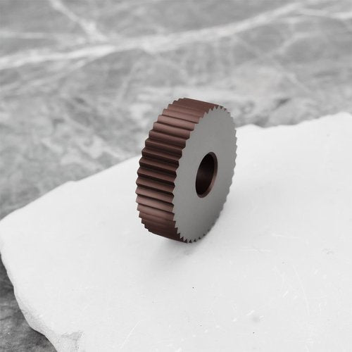 ECSiNG 2pcs P2.0mm Straight Knurling Wheels 28x8x8mm Steel Rollers for Knurling Tools and Lathe Holders