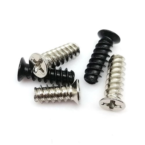 100X Black Silver KB4*8/10/12mm KB5*10/12/15mm PC Case Cooler Cooling Fan Flat Countersunk Phillips Head Mount Screw Computer A TREXCFGH(Black,M4x8mm)