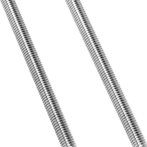 M8-1.25 x 200mm Fully Threaded Rod Studs, 18-8 Stainless Steel 304 Long Threaded Screws, Right Hand Threads, 2 PCS