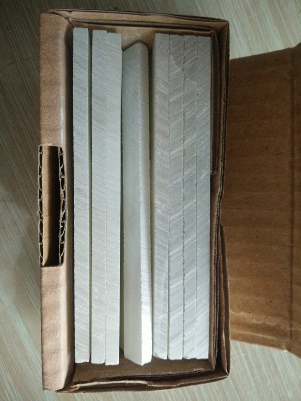 Flat White Soapstone Pencils 27 Pack Soapstone Refills Professional Welding Chalk for Welders & Textile Marking Tools Perfect for Making Removable Markings on Steel Cast Iron