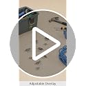 DecoBasics Brushed Nickel Self-Closing Cabinet Hinges 50 Pairs - 1/2" Overlay