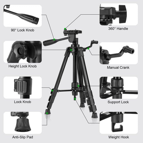 Laser Level 360 Self Leveling with Tripod,CinusLinus 4D Lazer Level,4x360° Cross Line Laser for Construction Project Renovation,Floor Tile, Laser Level Lines Tool