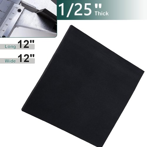 KenoRub Silicone Rubber Sheet for Pipe Insulation,Grade 55A,12 × 12 inch DIY Gasket Material,Suitable for AC Unit,Pipeline, Supports, Seals, Bumpers, Protection,AC Line Insulation (1/25)