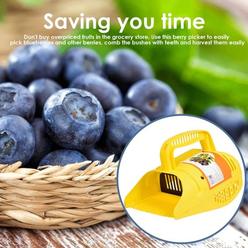 Blueberry Picker Tool - Plastic Berry Harvester Rake for Blueberries, Lingonberries, Huckleberries, and More - Efficient Fruit Harvesting Tool for Gardens, Farms, and Outdoor Use