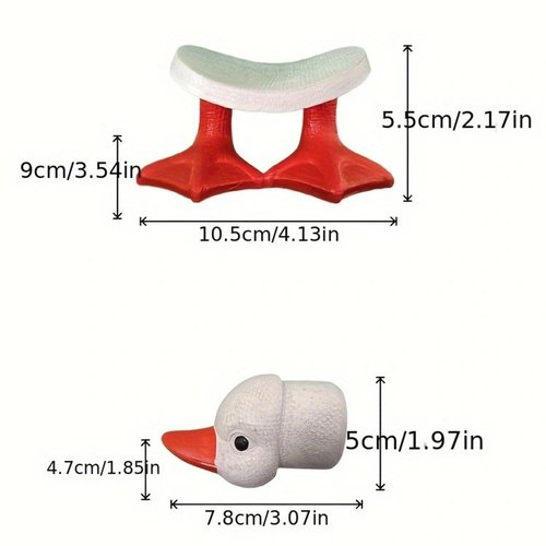 Toilet Roll Holder - Toilet Paper Holder | Cute Duck Shaped Toiletpaper Holders | Bathroom -Standing Tissue Rack Aesthetic Accessory for Restroom, Apartment, Hotel, Under Cabinet and Others