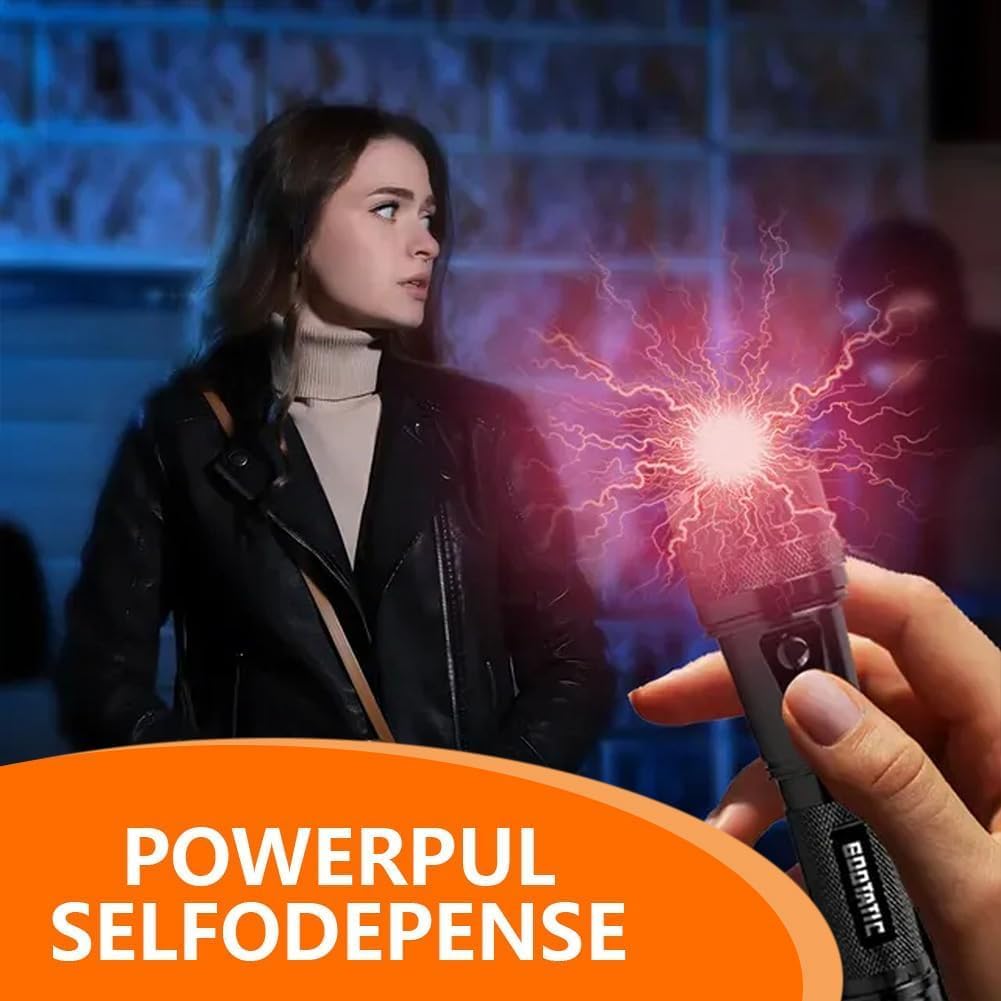 Suptruck VoltGuard X95 Tactical Stun Flashlight Light in Dark, Power in Danger, 2025 New The Ultimate Survival Flashlight, High Intensity and Lumen, 2 in 1 Rechargeable Tactical Flashlight (1 PCS)