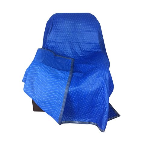 Uboxes Pro Economy Moving Blankets (4 Pack) 35lbs/doz 2.92lb/ea 72"" x80 Blue (A0075MU04)