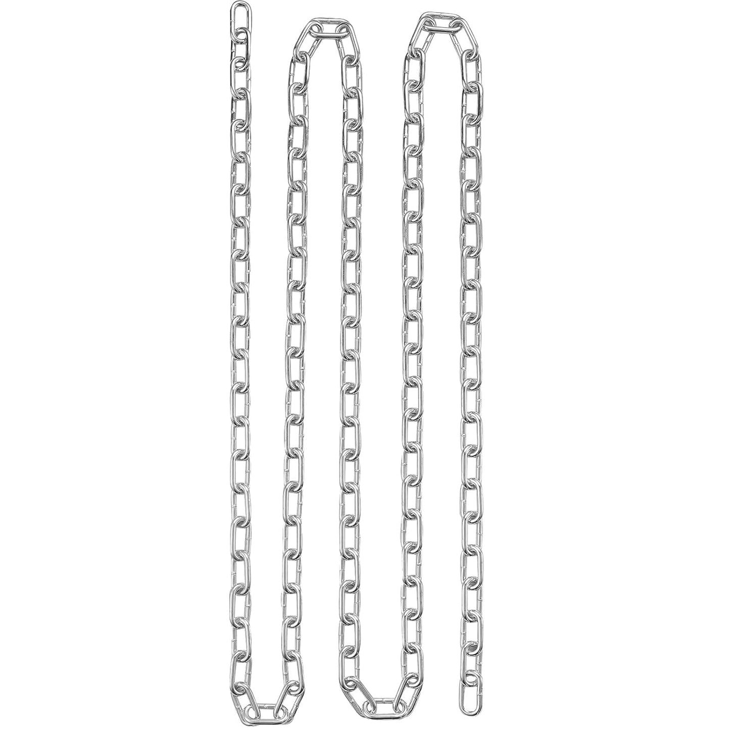 VEVOR Grade 30 Chain 3/16 Inch by 100Ft Length Grade 30 Proof Coil Chain Zinc Plated Grade 30 Chain for Towing Logging Agriculture and Guard Rails