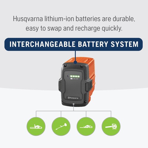 Husqvarna BLi30 7.5 Ah 40V Battery Electric Tools, 270Wh Lithium Ion Battery, 967937702