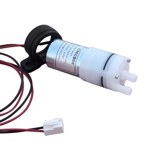 CrocSee DC 12V Mini Food Grade Self Priming Diaphragm Fresh Water Transfer Pump 1.3LPM, Replacement Pump for Ice Maker, Coffee Machine, Water Dispenser