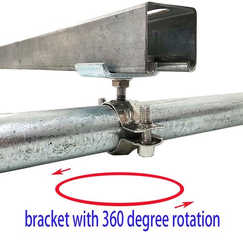 8 Pack Strut Clamp; Universal Strut Clamps for Rigid Conduit and EMT; Universal Pipe Clamp for Strut Channel. Bracket with 360 Degree Rotation