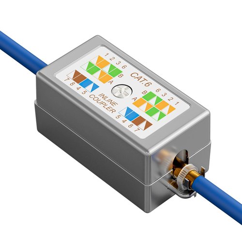 Iwillink 10Gbps Shielded Ethernet Junction Box,Cat6 Junction Box, Punch Down Type