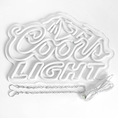JFLLamp Crs LIGHT Neon Signs for Wall Decor Neon Lights for Bedroom Led Signs Suitable for Man Cave Bar Pub Restaurant Christmas Birthday Party Gift Led Art Wall Decorative Crs Light Bar Sign, 5V Usb Power, 17*11 Inch(Azure+red+white）