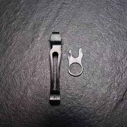 2 Pack Quick Release Pocket Clip and Lanyard Ring Replacement for Leatherman Surge, Wave Plus, Charge AL ALX Ti TTi XTi,Multi-Tools (Black)