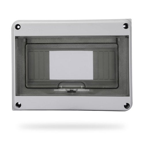 MOLLOM 8 Way Circuit Breaker MCB Distribution Protection Box with DIN Rail, IP65 Waterproof,for Indoor and Outdoor